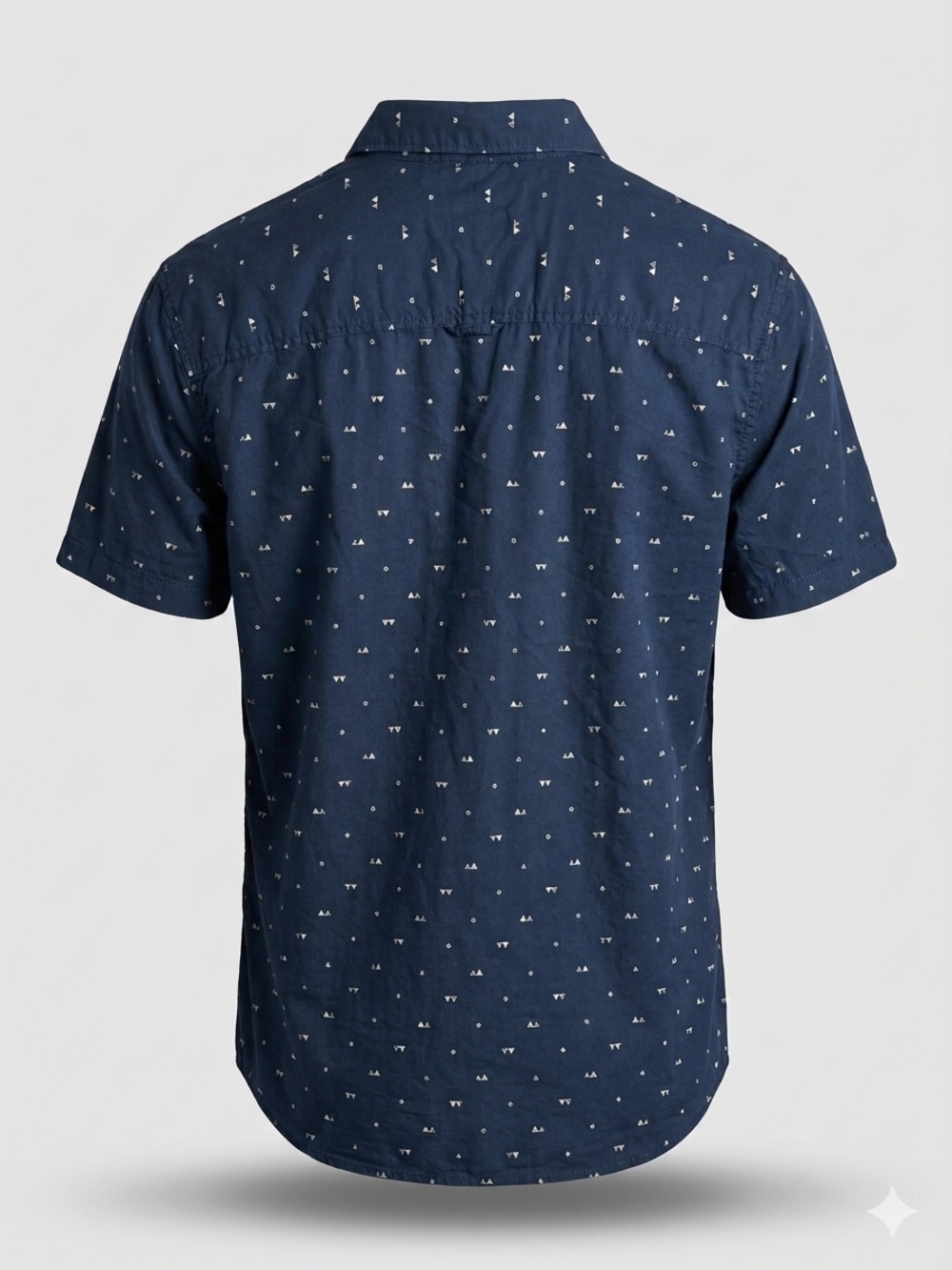 urban pipeline Navy Short-Sleeve Printed Button-Down Shirt Pocket Xlarge - Picture 2 of 9